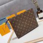 P120 Zipper Bag p80 Long Fold p80 Short Fold p70 Color Old Flower LV Old Flower Men's Set