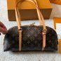 p120Lv Louis Vuitton  Alma BB Printed Leather Shell BagThe original high-quality bag,