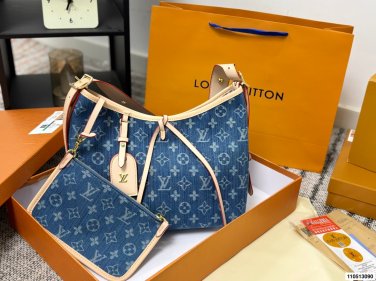 p120size&iuml;&frac14;�30cmLV Louis Vuitton Denim Cowboy Carryall BagFocusing on a casual style
