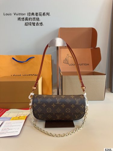 P130 comes with a gift boxLV's new Ivy armpit bag, single shoulder and crossbody style