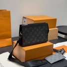 P130 double box packagingBring a chip!size：22.15cm LV Gaston Men's 2-in-1 Crossbody