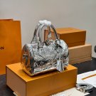 P130 folding boxLV new product SKI series Speedy20 pillow bag with mirror finish patent