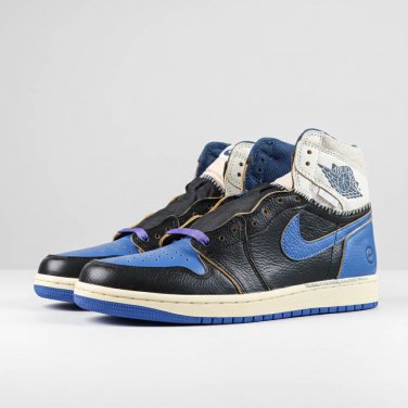 1 Retro High OG SP Fragment x Union LA Black White Sport Royal 2026
