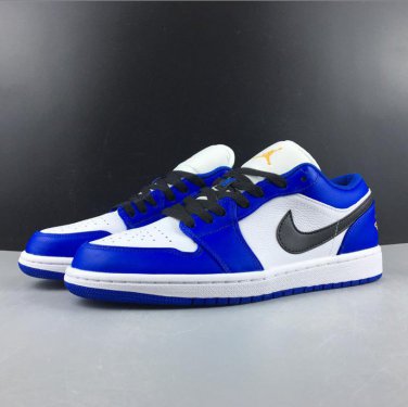 Air Jordan 1 Low Hyper Royal Orange Peel Shoes Sneakers