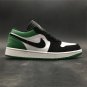 Air Jordan 1 Low White Black Mystic Green Shoes Sneakers