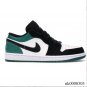 Air Jordan 1 Low White Black Mystic Green Shoes Sneakers