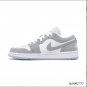 Air Jordan 1 Low White Wolf Grey Shoes Sneakers