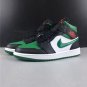 Air Jordan 1 Mid Green Toe Shoes Sneakers