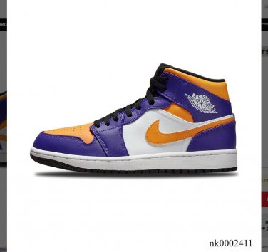 Air Jordan 1 Mid Lakers Shoes Sneakers