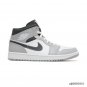 Air Jordan 1 Mid Light Smoke Grey Shoes Sneakers
