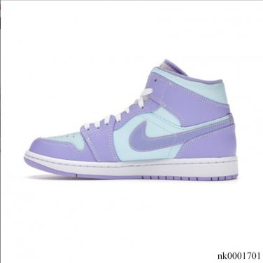 Air Jordan 1 Mid Purple Aqua Shoes Sneakers