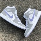 Air Jordan 1 Mid Wolf Grey Aluminum Shoes Sneakers