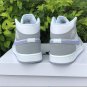 Air Jordan 1 Mid Wolf Grey Aluminum Shoes Sneakers