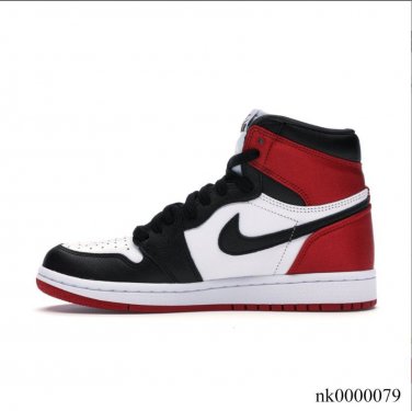 Air Jordan 1 Retro High Satin Black Toe Shoes Sneakers