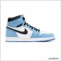 Air Jordan 1 Retro High White University Blue Black Shoes Sneakers