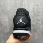 Air Jordan 4 Retro Black Canvas Shoes Sneakers