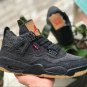 Air Jordan 4 Retro Levi&acirc;��s Black (Levi&acirc;��s Tag) Shoes Sneakers
