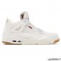 Air Jordan 4 Retro Levi&acirc;��s White (Levi&acirc;��s Tag) Shoes Sneakers