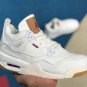 Air Jordan 4 Retro Levi&acirc;��s White (Levi&acirc;��s Tag) Shoes Sneakers