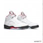 Air Jordan 5 Fire Red Silver Tongue (2020) Shoes Sneakers