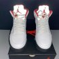 Air Jordan 5 Fire Red Silver Tongue (2020) Shoes Sneakers