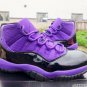 Air Jordan 11 Black Purple Shoes Sneakers