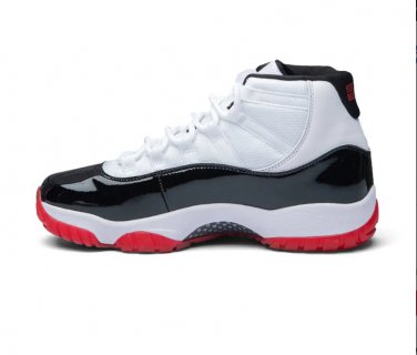 Air Jordan 11 Black White Red Shoes Sneaker