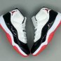 Air Jordan 11 Black White Red Shoes Sneaker