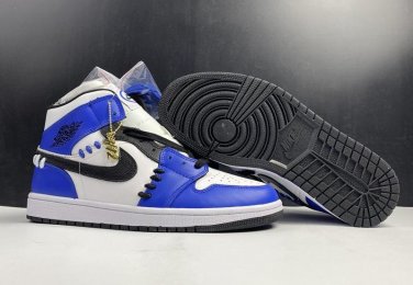 Air Jordan Mid SE &acirc;��Game Royal&acirc;�� White Blue Black Shoes Sneakers