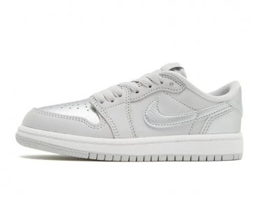 AJ 1 Low OG Metallic Silver Shoes Sneakers