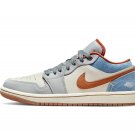 AJ 1 Low Phantom Denim Shoes Sneakers