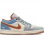 AJ 1 Low Phantom Denim Shoes Sneakers