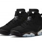 AJ 6 Retro Metallic Silver Shoes Sneakers