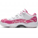AJ 11 Low Pink Snakeskin Shoes Sneakers