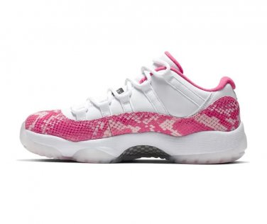 AJ 11 Low Pink Snakeskin Shoes Sneakers
