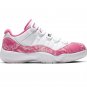 AJ 11 Low Pink Snakeskin Shoes Sneakers