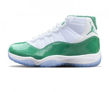 AJ 11 White Green Shoes Sneakers
