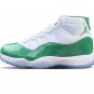 AJ 11 White Green Shoes Sneakers