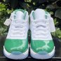 AJ 11 White Green Shoes Sneakers