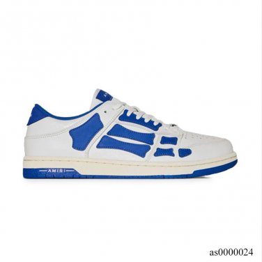 AMIRI Skel Top Low White Blue Shoes Sneakers