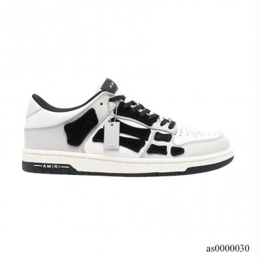 AMIRI Skel Top Low White Light Grey Black Shoes Sneakers