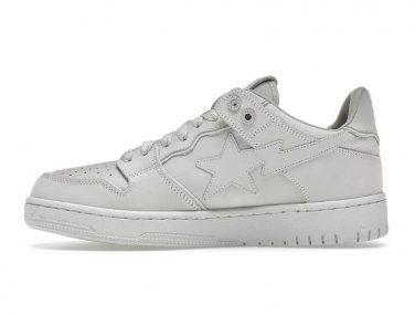 BAPE SK8 Sta Triple White Nubuck Shoes Sneakers