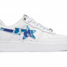 Bape Sta  A Bathing Ape Camo White Blue Shoes Sneakers