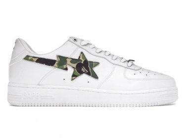 Bape Sta  A Bathing Ape Camo White Green Shoes Sneakers