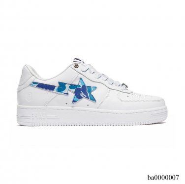 Bape Sta ABC Camo White Blue Shoes Sneakers