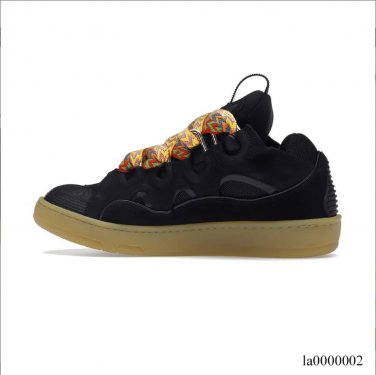 Lanvin Leather Curb Black Shoes Sneakers