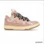 Lanvin Leather Curb Pink Gum Shoes Sneakers &acirc;�� la0000009