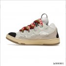 Lanvin Leather Curb White Ivory Shoes Sneakers