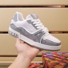 Luxury Trainer Skate Sneakers Shoes #54 Signature Gray White