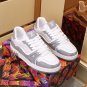 Luxury Trainer Skate Sneakers Shoes #54 Signature Gray White